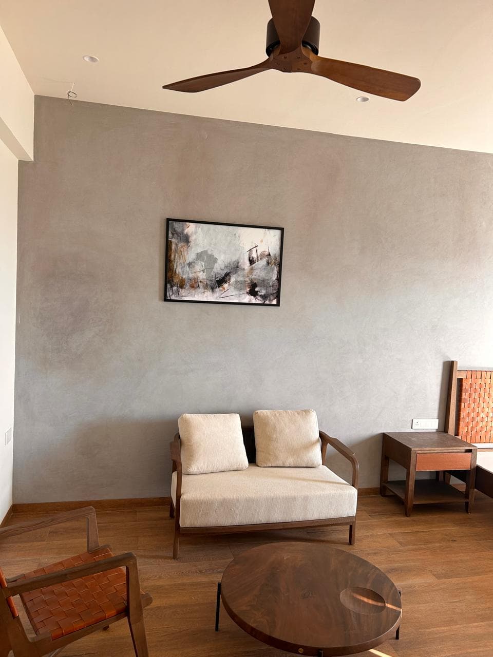 Refined living space designed by Janvi Interior